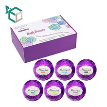 Custom printed floral seed oil box bath bomb packing box